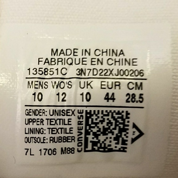 Converse Chuck Taylor All Star Glitter 12 Sneakers - Picture 6 of 6